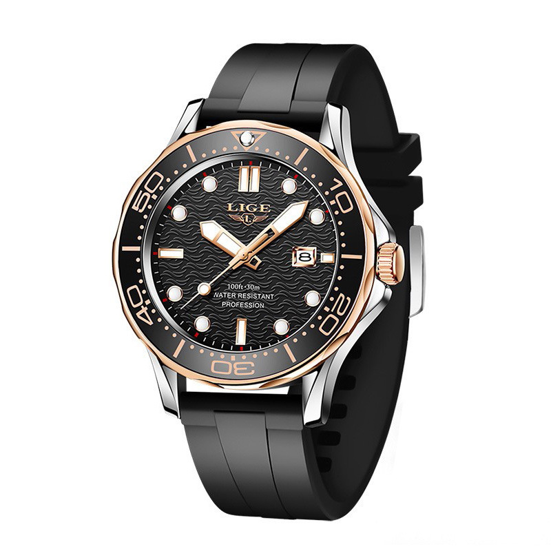 Mens Luminous Dial Waterproof Quartz Watch - Image 2
