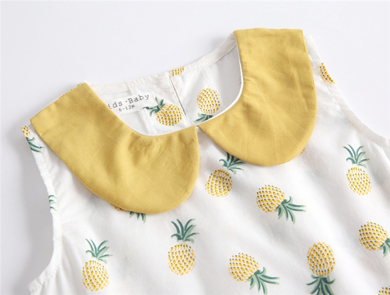 Baby Two-piece Summer Cotton Children's Clothing Baby T-shirt Sleeveless - Image 3
