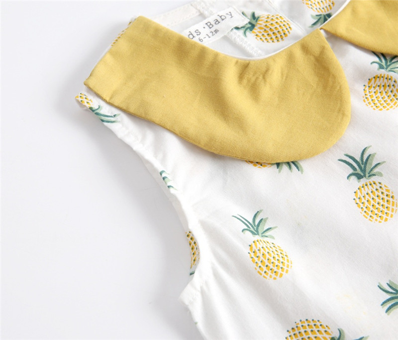 Baby Two-piece Summer Cotton Children's Clothing Baby T-shirt Sleeveless - Image 4