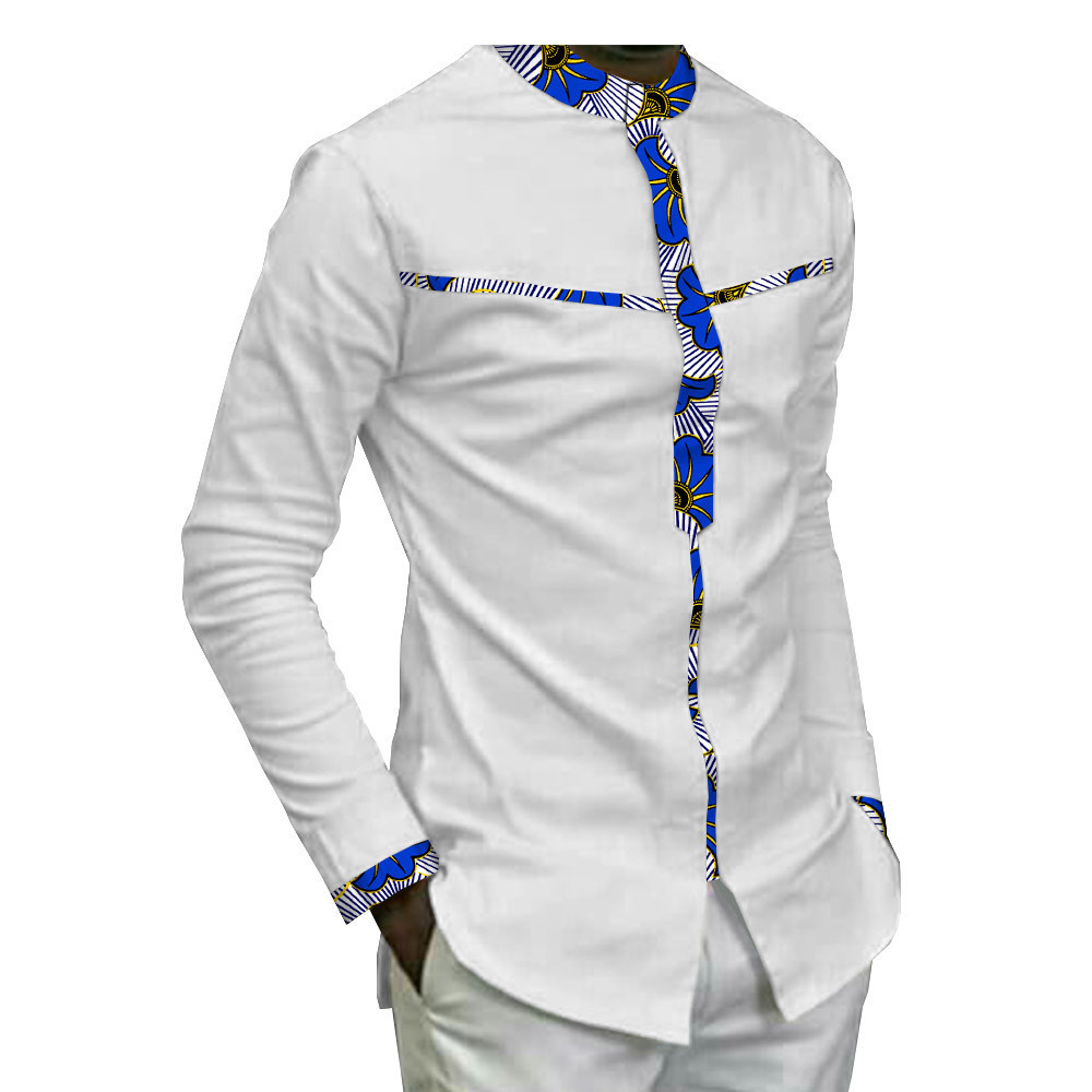 New African Cotton Batik Print Men'S Casual Top - Image 6