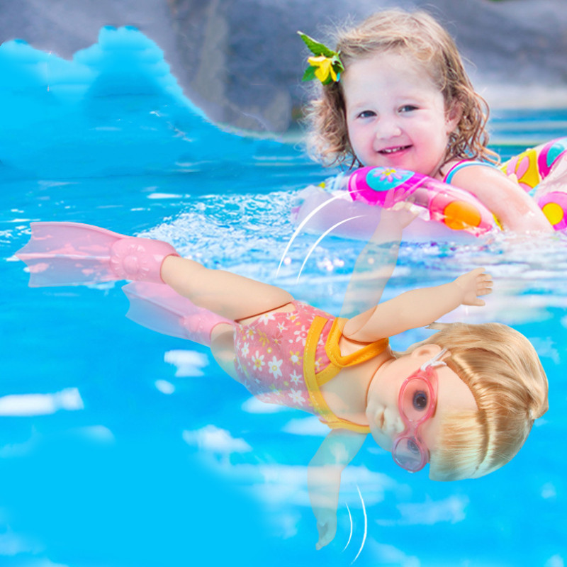 Electric floating swimming doll - Image 4