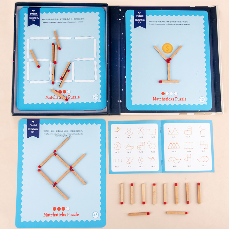 Thinking Match Montessori Children's Educational Toys Wooden Toys Early Education Toys - Image 7