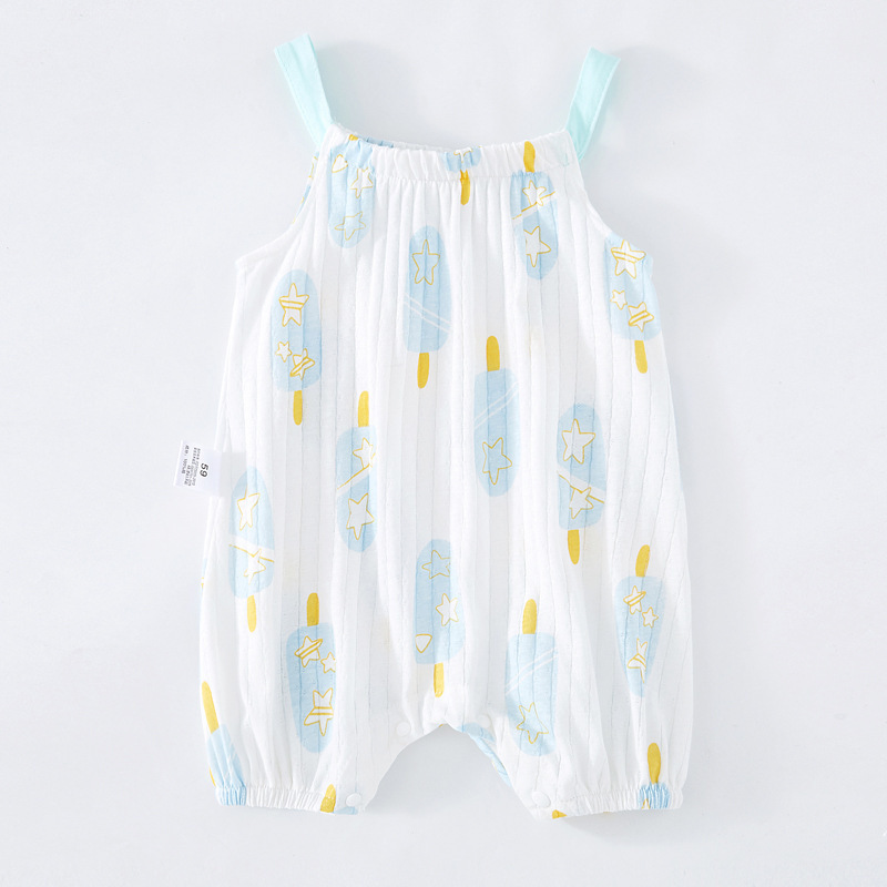 Baby Sling Bag Fart Clothing Baby Sleeveless One-piece - Image 4