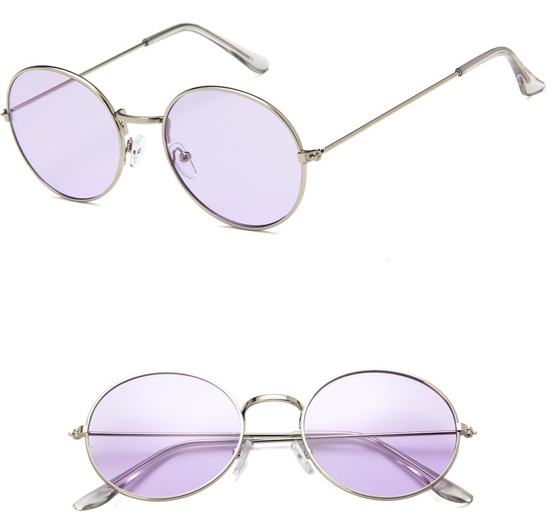 New Korean round jelly sunglasses transparent ocean sunglasses sunglasses vintage sunglasses 3019 - Image 8