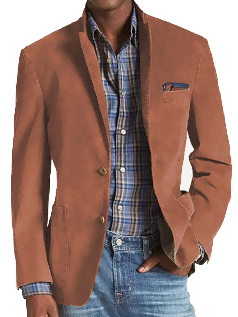 Denim Suit Casual Solid Color Men's Clothing Men's Suit Mens Suits For Men Mens Clothing Outfit Man Costumes Elegant Formal Classic - Image 7