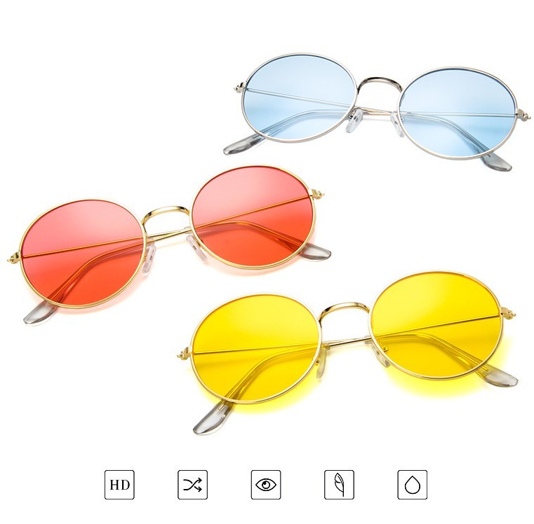 New Korean round jelly sunglasses transparent ocean sunglasses sunglasses vintage sunglasses 3019 - Image 2