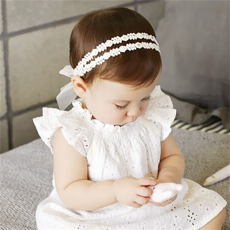 Baby Girls Cute Bow-knot Headband Soft Lace Floral Hairbands Newborn Infant Toddlers Kids Hair Accessories - Image 8