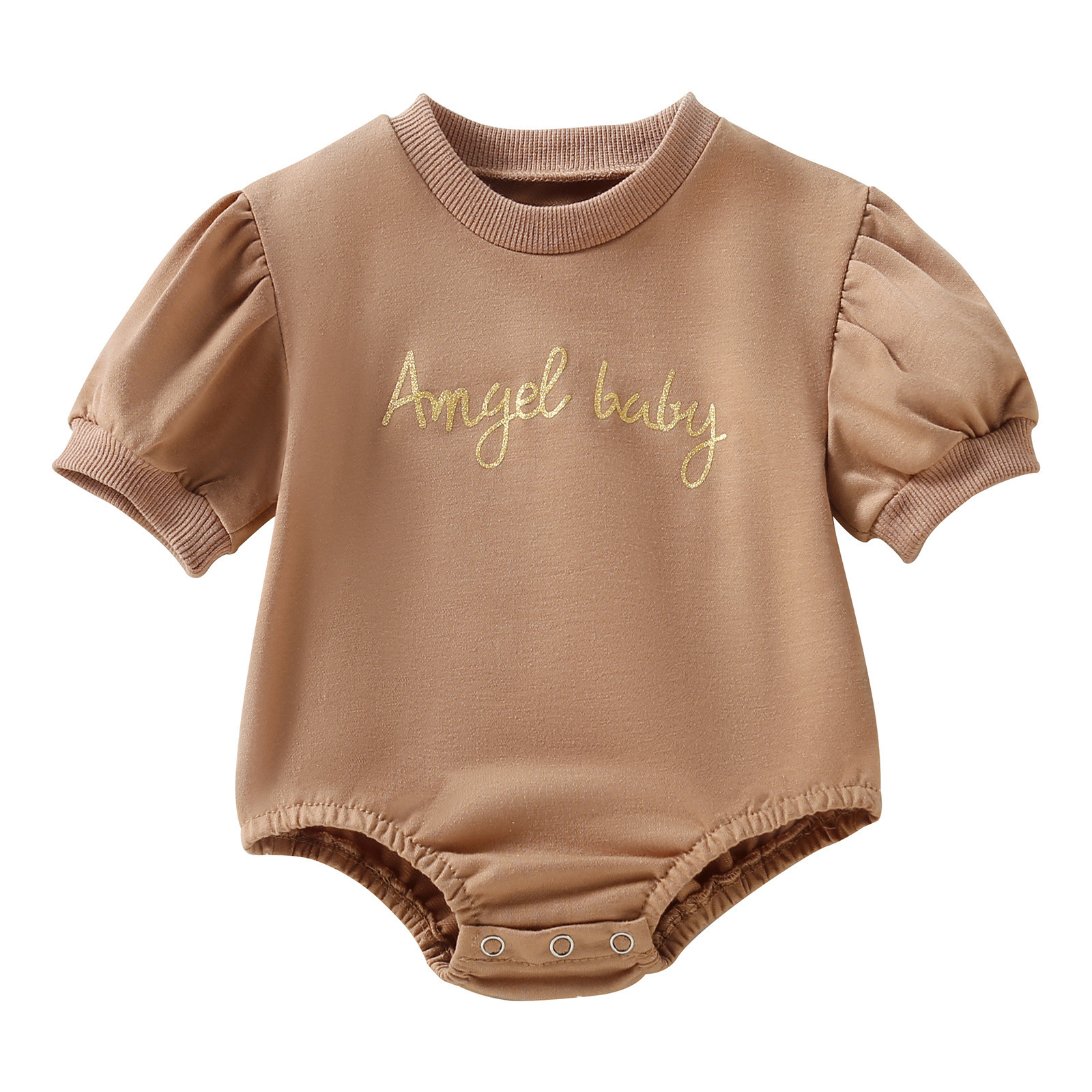 Children's Clothing Baby Half Sleeve Triangle Rompers - Image 5