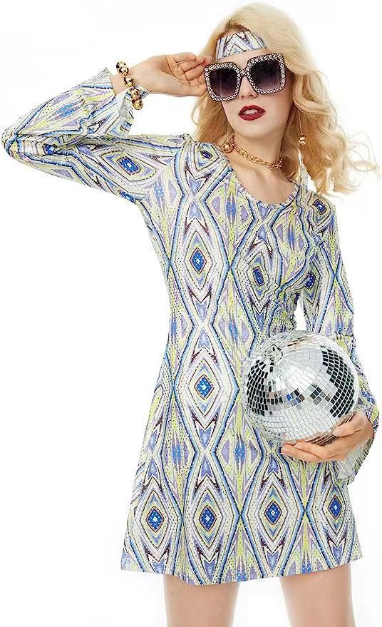 Vintage Hippie Clothing Print Women Dress - Image 10