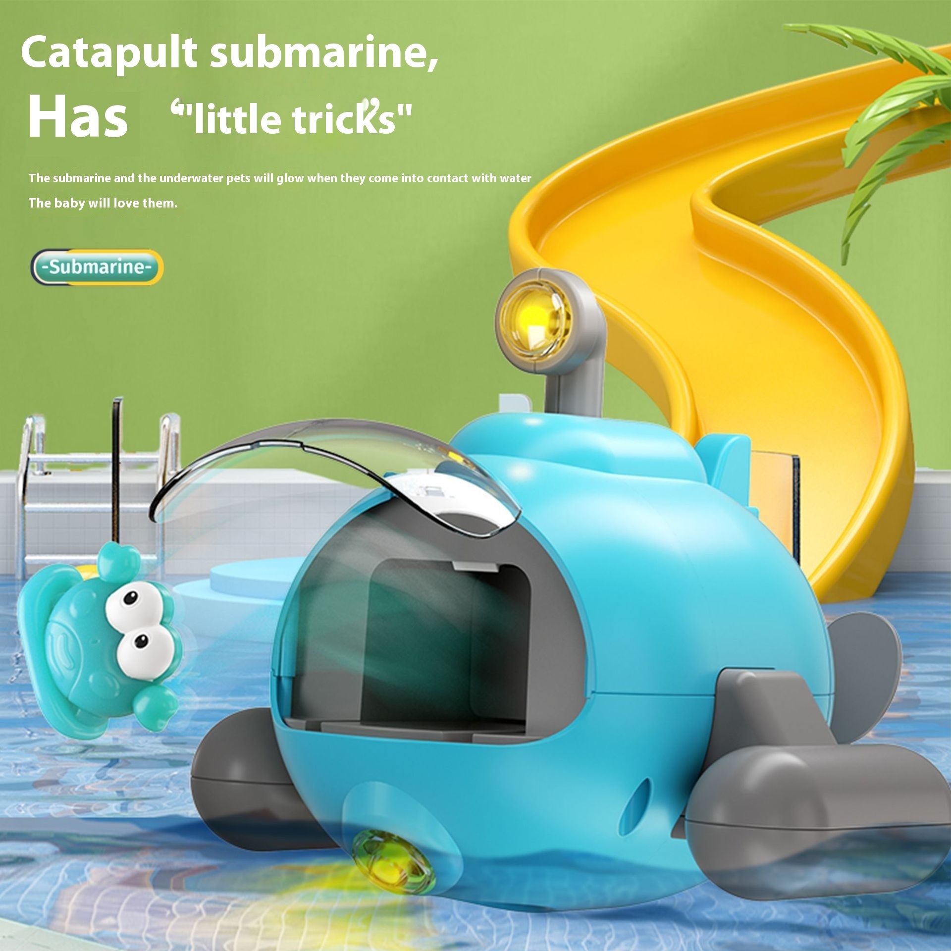 Water Toys Luminous Catapult Submarine Bath Toys - Image 3