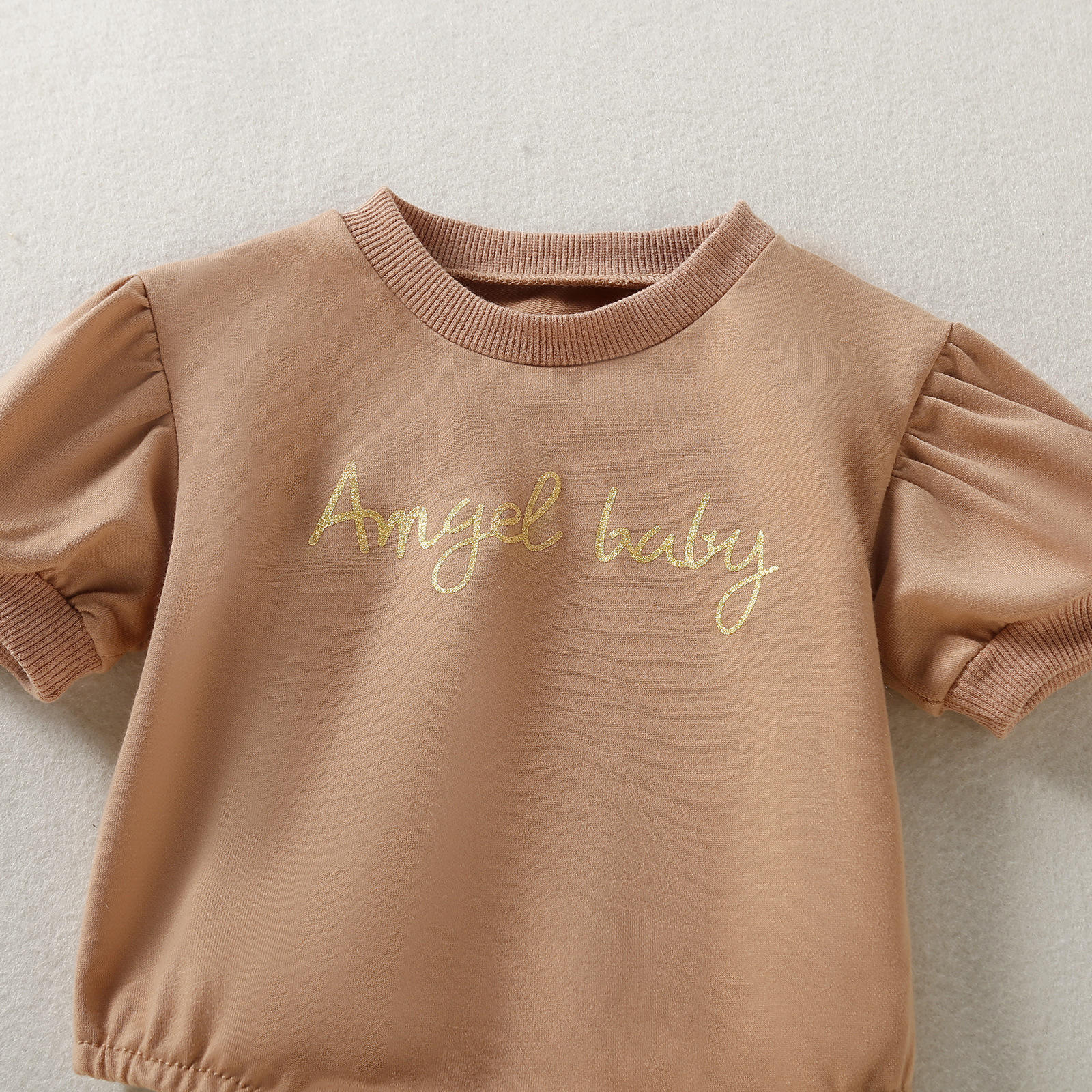 Children's Clothing Baby Half Sleeve Triangle Rompers - Image 9