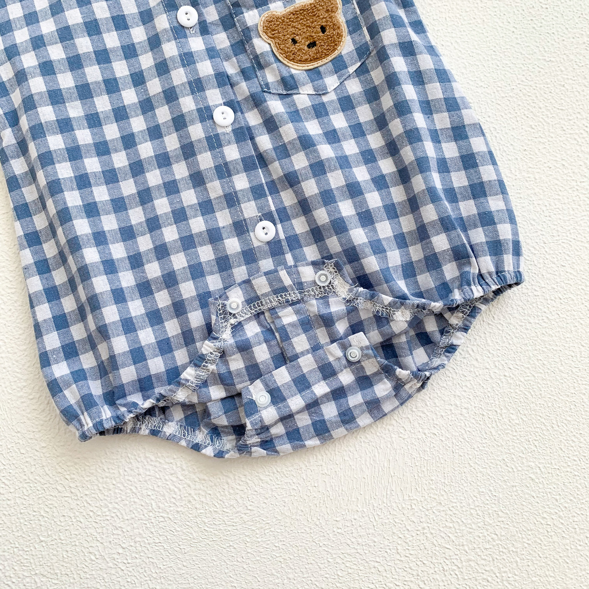 Children's Summer Clothing Baby Bear Short-sleeved Jumpsuit - Image 9