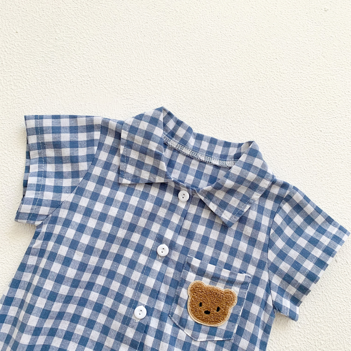 Children's Summer Clothing Baby Bear Short-sleeved Jumpsuit - Image 7