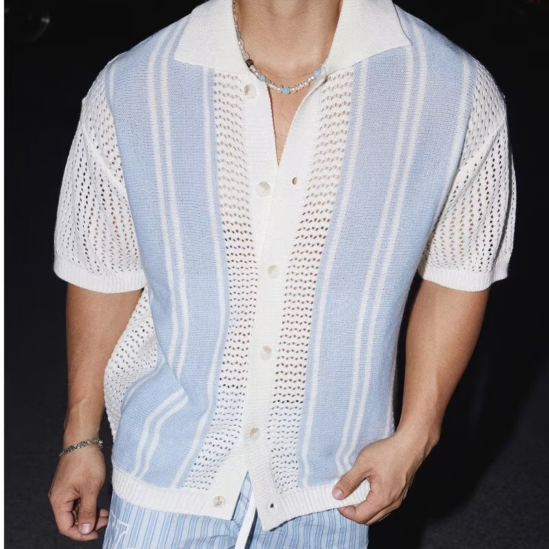 Retro Shirt Mens Summer Clothing Hong Kong Style Student Loose-fitting - Image 3