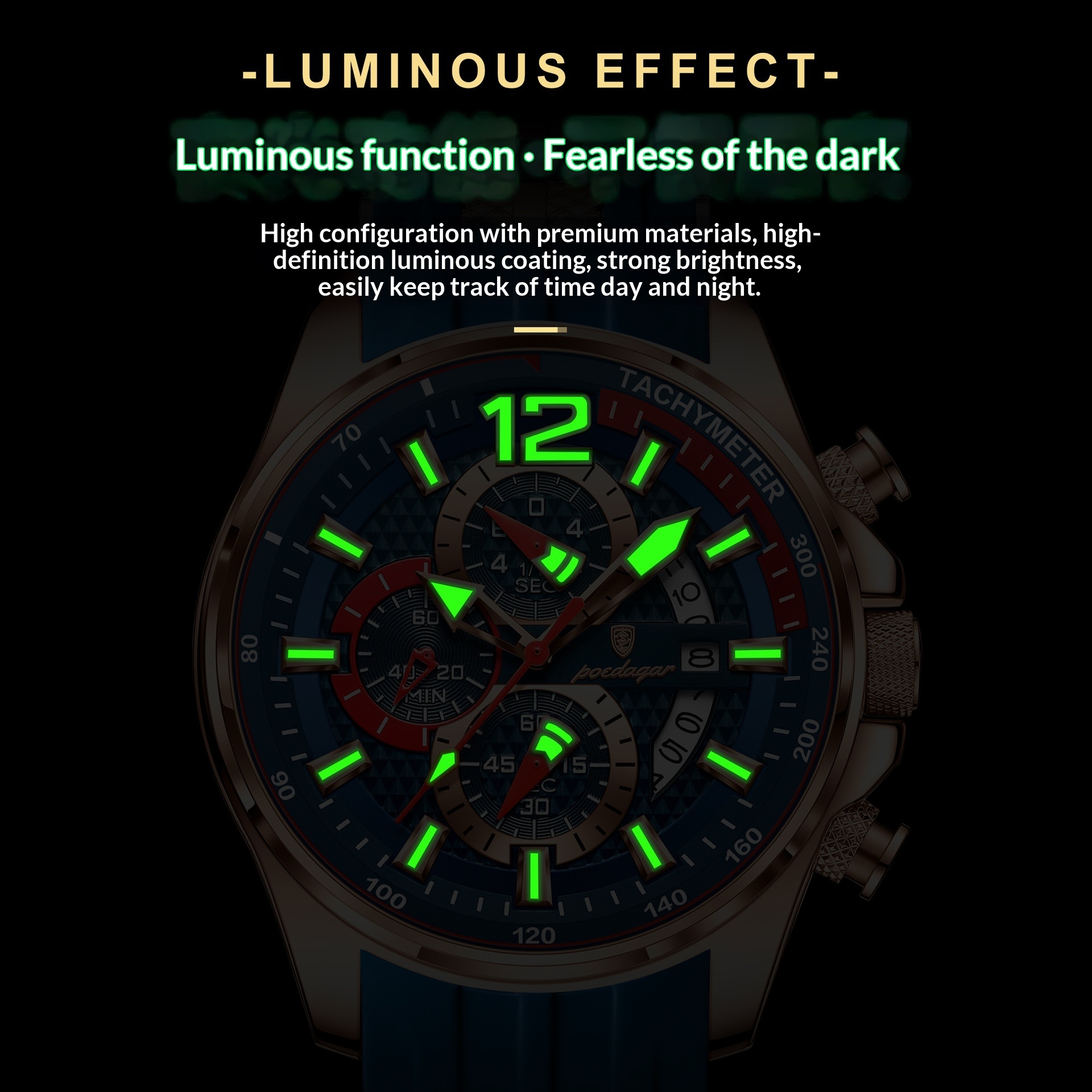 Mens Sports Watch Waterproof And Luminous - Image 3