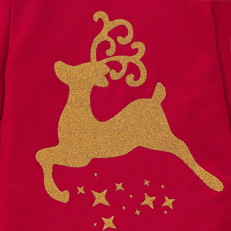 Baby Clothing Christmas Skirt Suit Baby Elk Printing Romper Short Skirt Two-piece Suit - Image 7