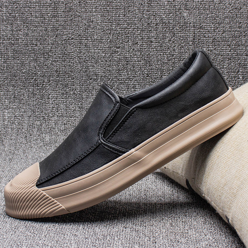 Mens Casual Leather Rubber Shoes - Image 4