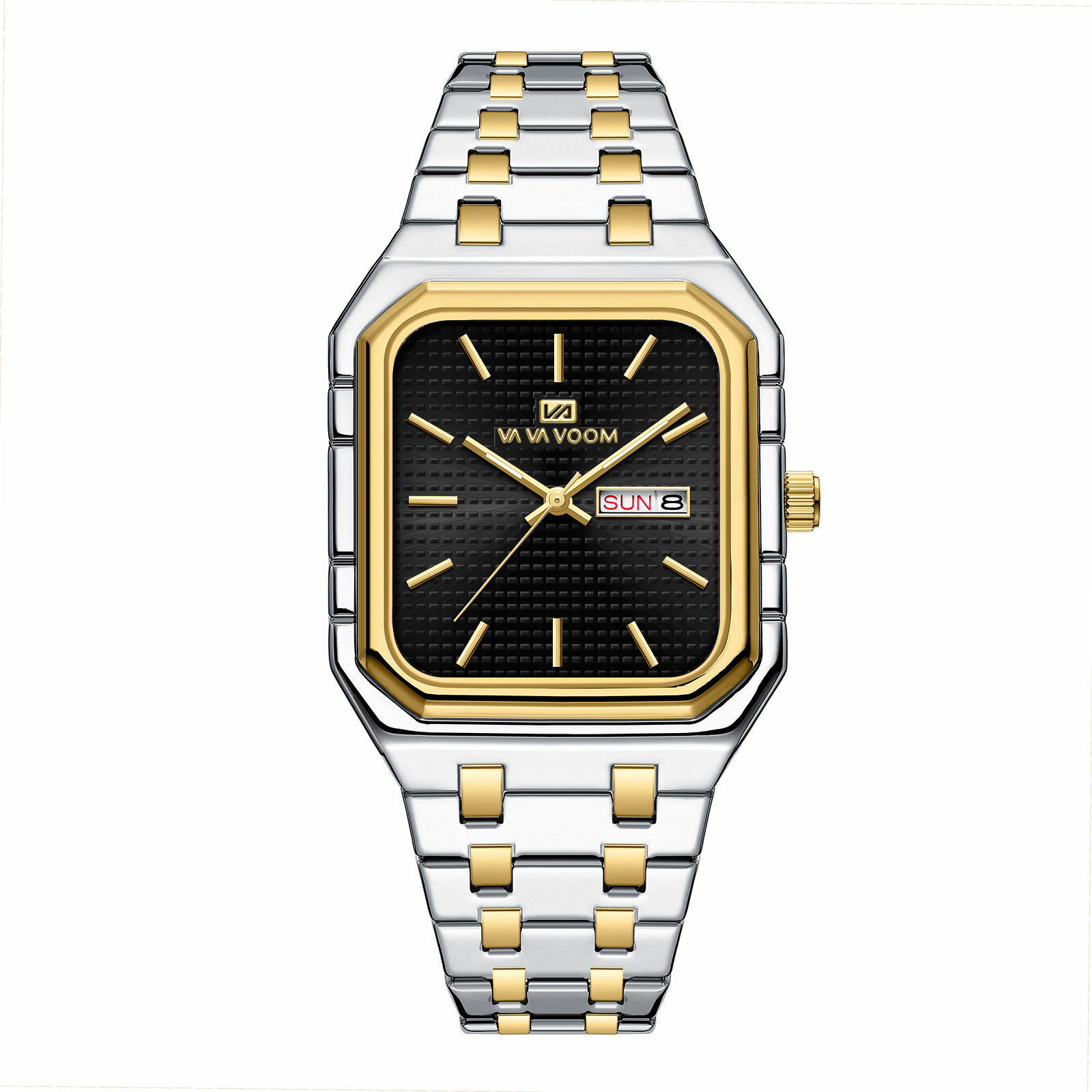 Mens Casual Stylish Luminous Square Watch - Image 8
