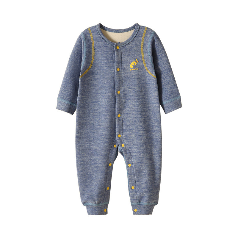 Baby Plus Velvet Warm Clothing Dralon Fever - Image 3