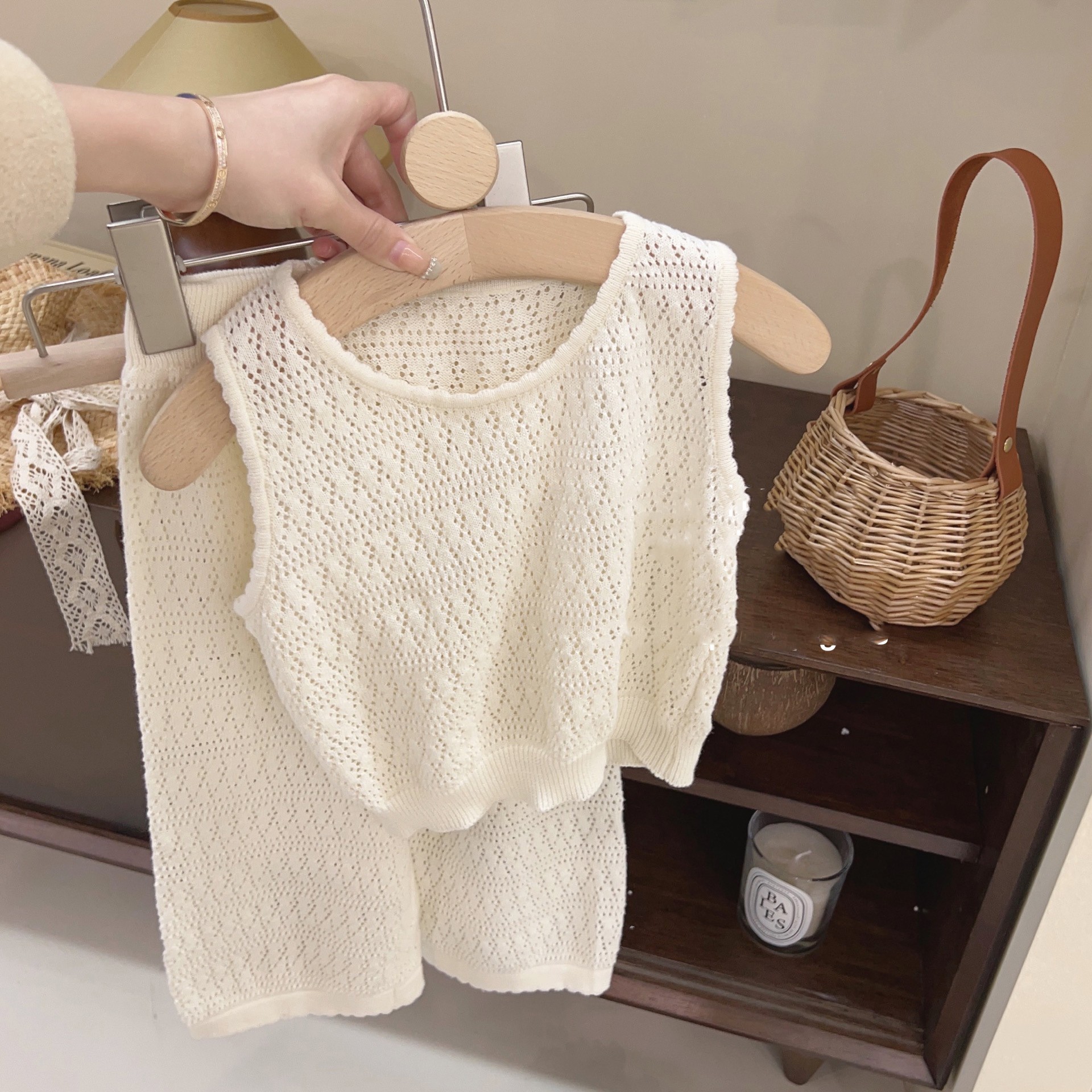 Hollow Children Straps Baby Thin Vest Children's Clothing - Image 5