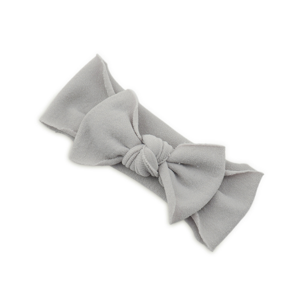 Baby Hair Accessories Solid Color Knotted Headband - Image 9