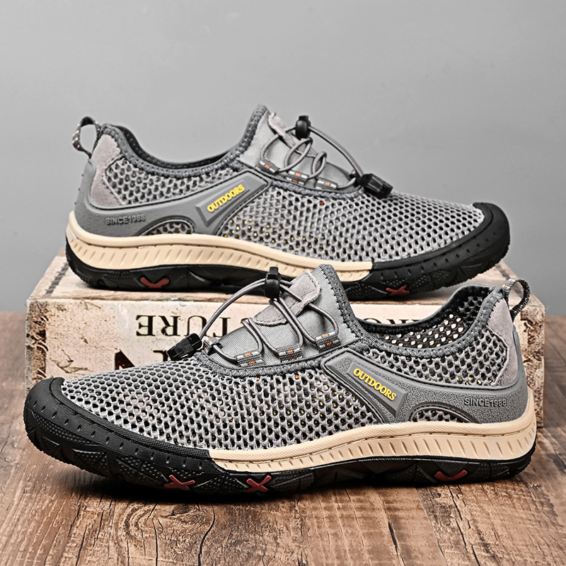 Mens Casual Shoes Summer Mesh Shoes Outdoor Footwear - Image 2