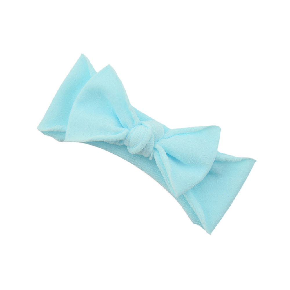 Baby Hair Accessories Solid Color Knotted Headband - Image 6
