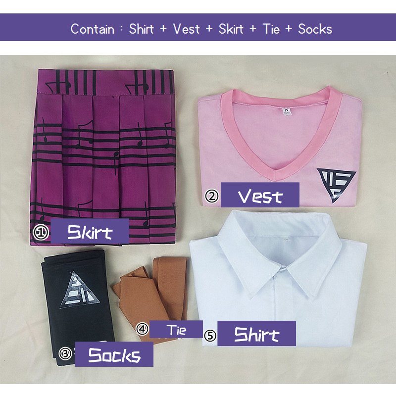 Cosplay Clothing Polyester Performance Campus Women - Image 7