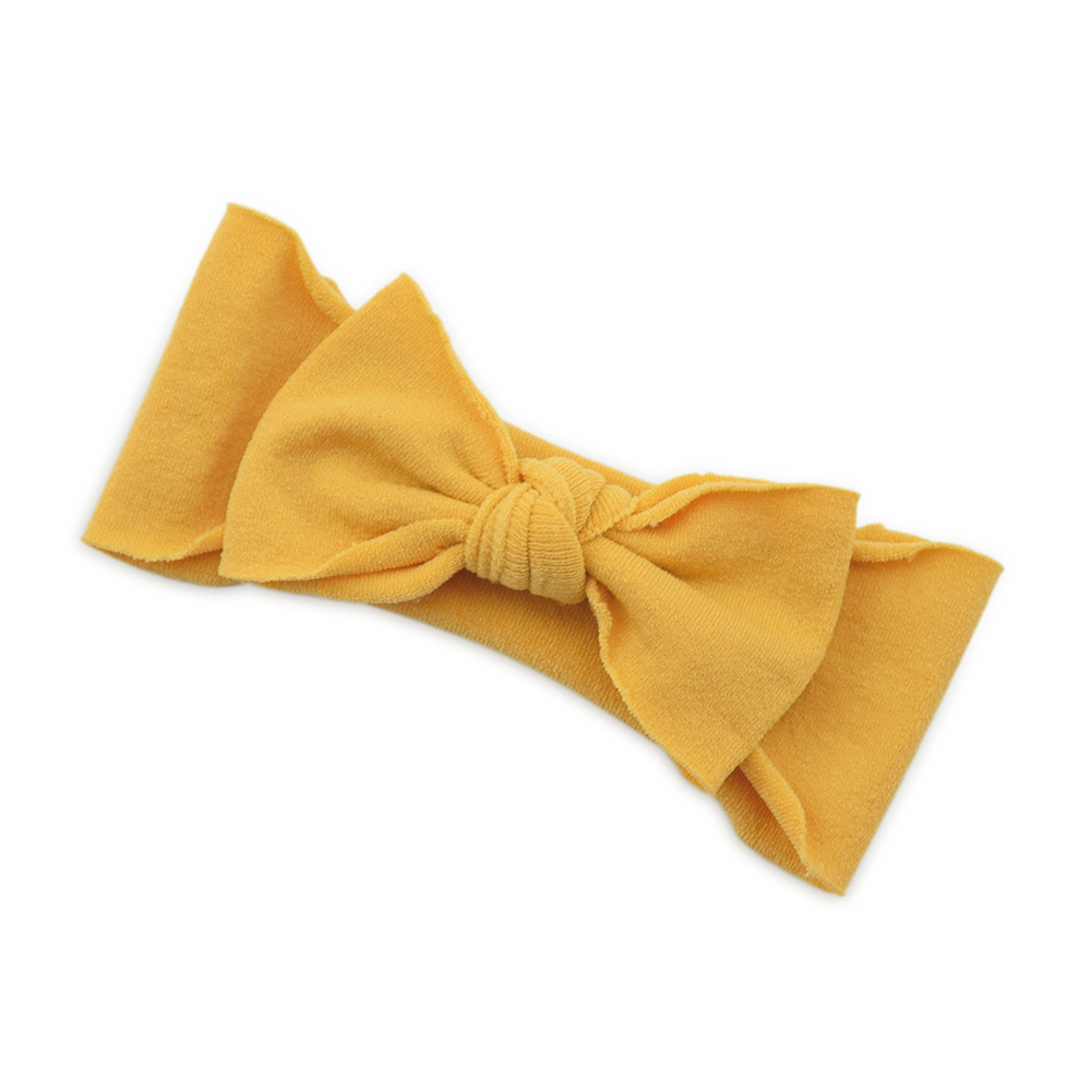 Baby Hair Accessories Solid Color Knotted Headband - Image 10