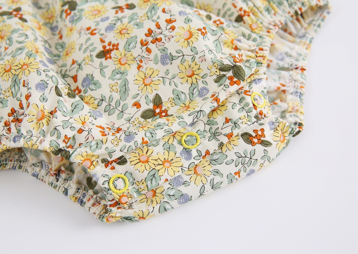 Summer Fashion Baby Clothing Floral Baby One-piece Pants - Image 9