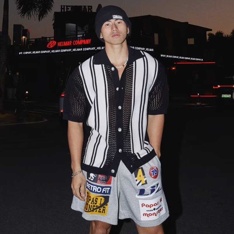 Retro Shirt Mens Summer Clothing Hong Kong Style Student Loose-fitting - Image 2