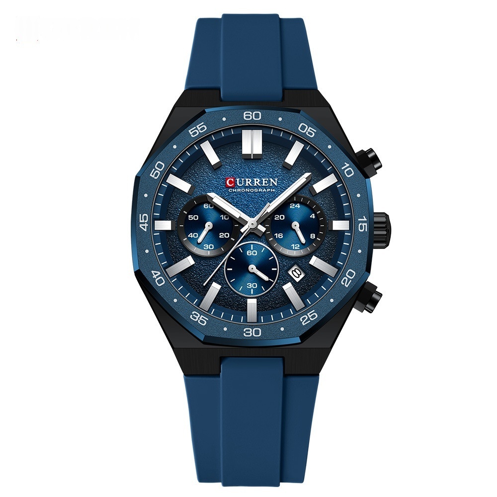 Calendar Waterproof Six-hand Mens Watch - Image 3