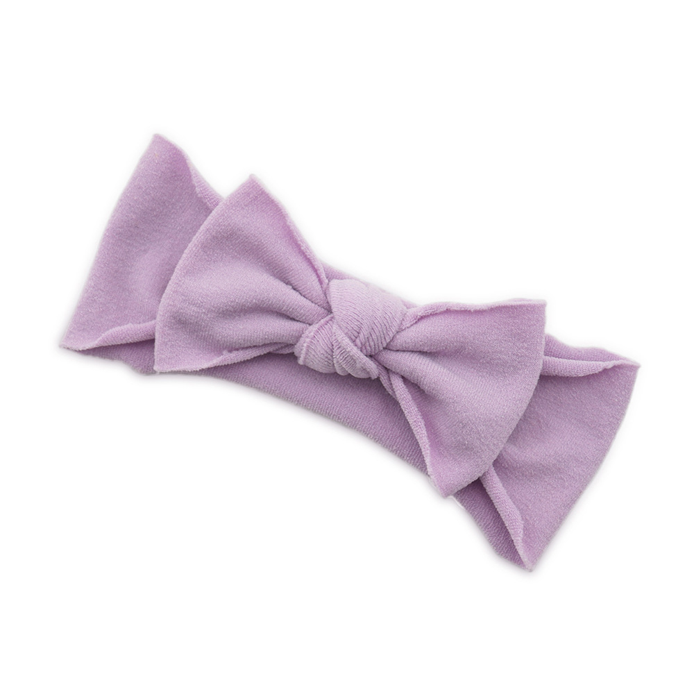Baby Hair Accessories Solid Color Knotted Headband - Image 3