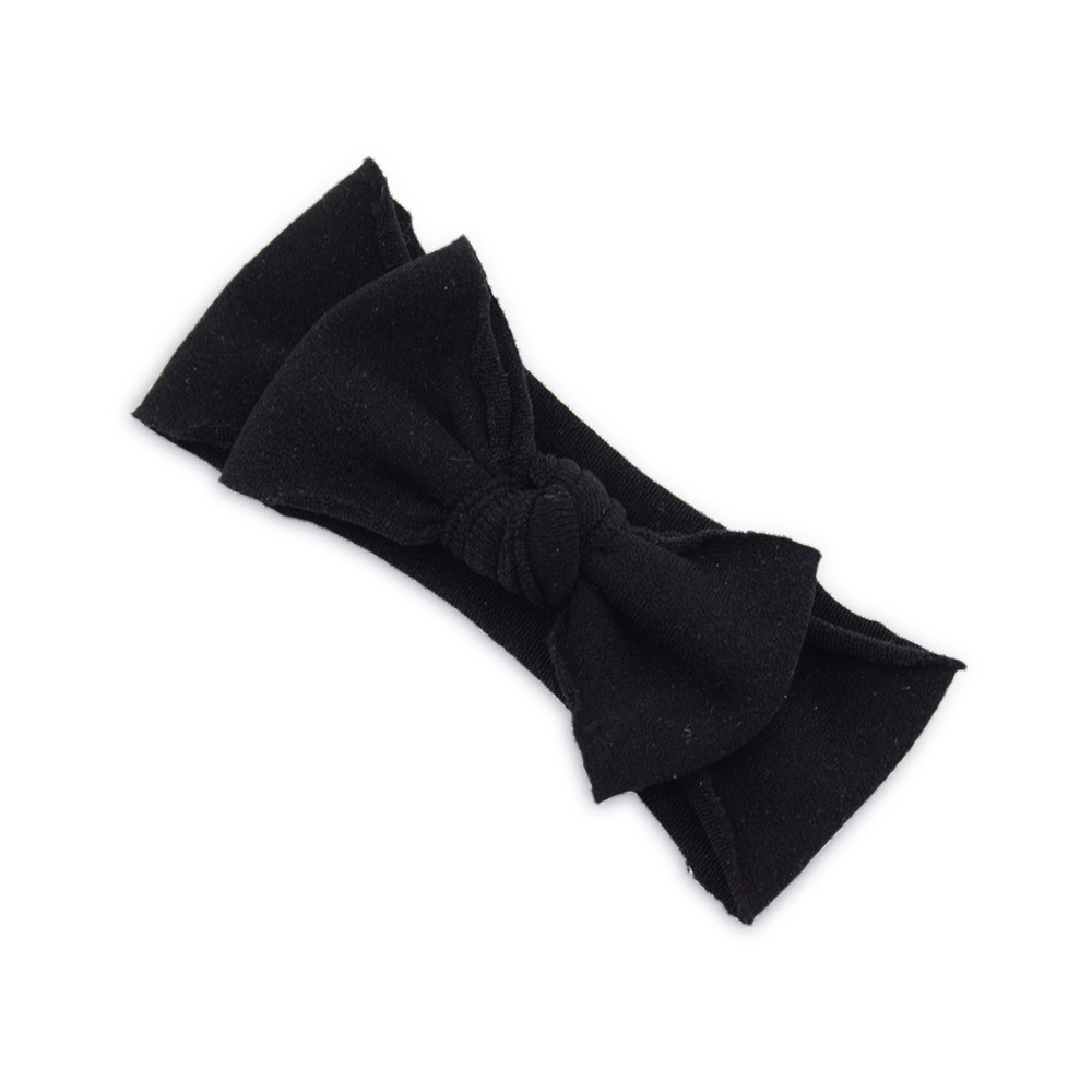 Baby Hair Accessories Solid Color Knotted Headband - Image 8