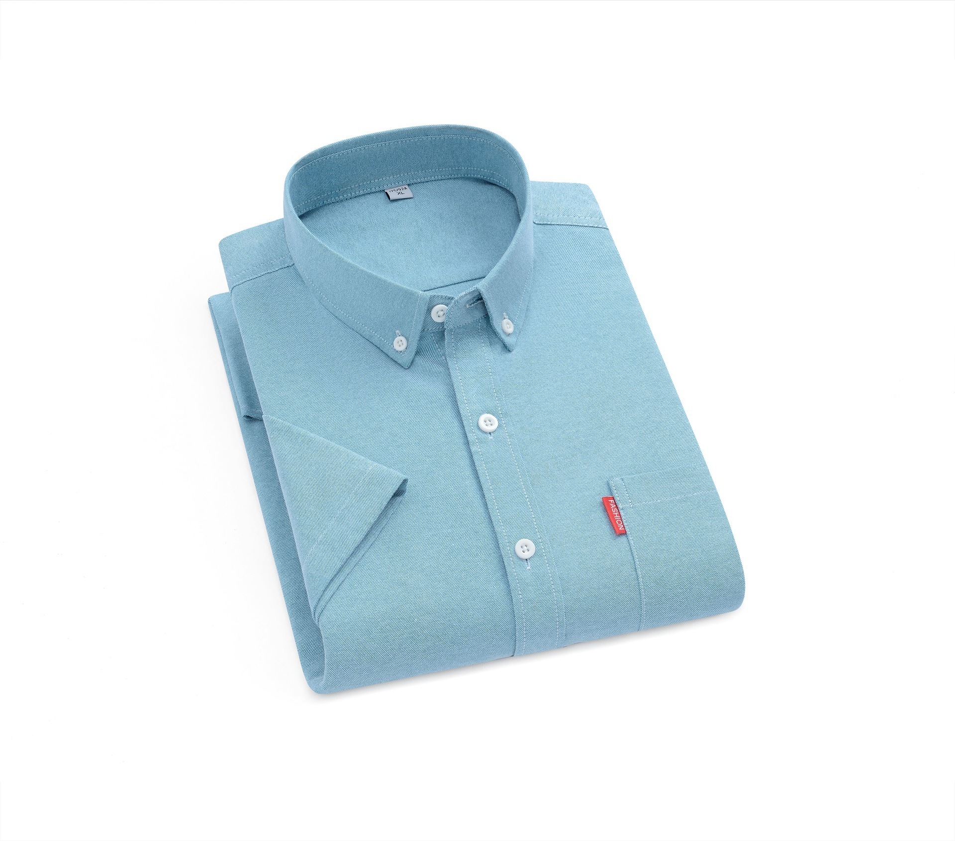 Commuter-style Mens Oxford-cloth Casual Long-sleeve Shirt - Image 5