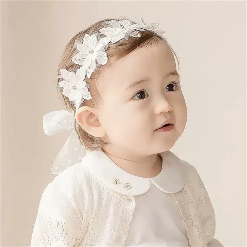 Baby Girls Cute Bow-knot Headband Soft Lace Floral Hairbands Newborn Infant Toddlers Kids Hair Accessories - Image 10