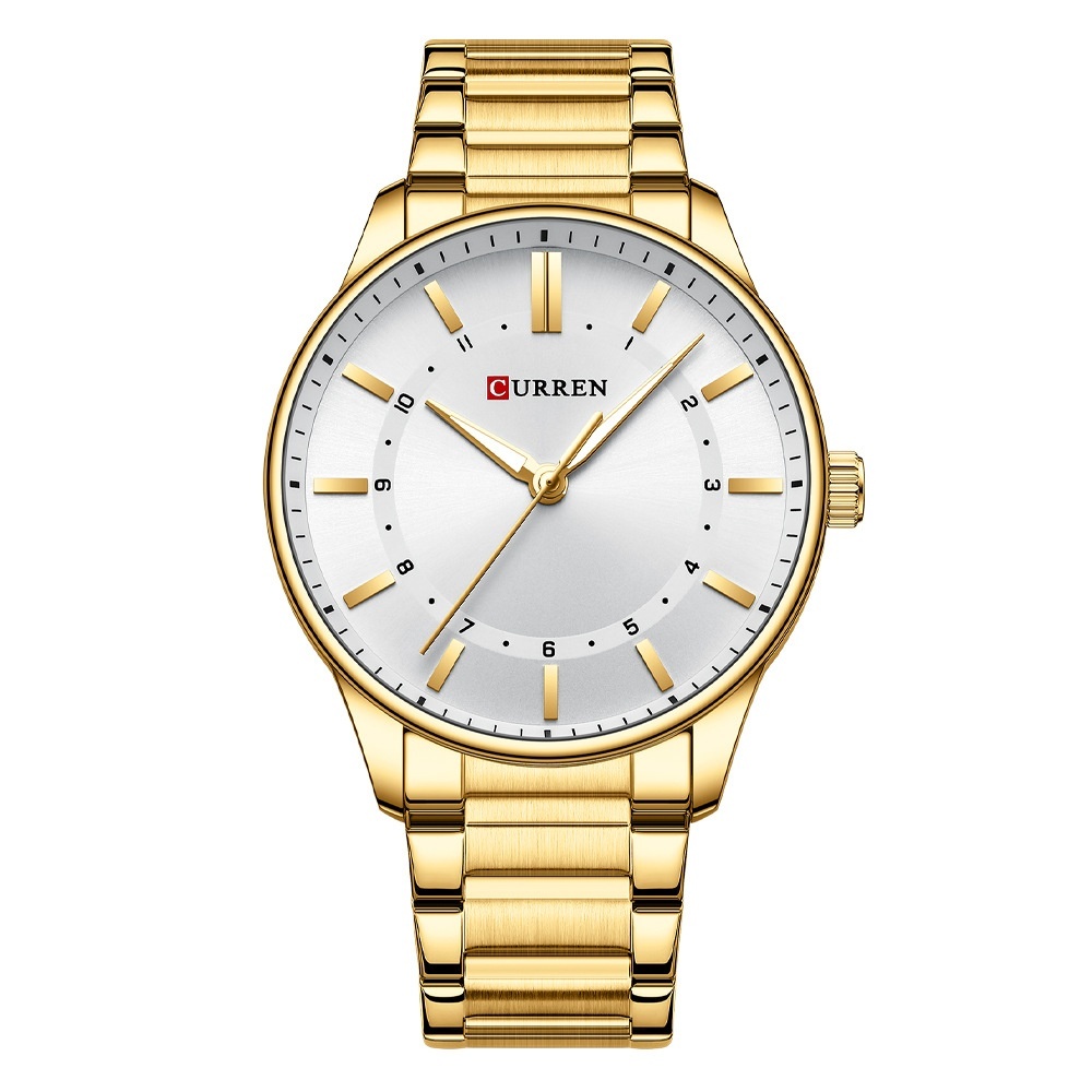 Mens Round Large-Dial Waterproof Watch - Image 6