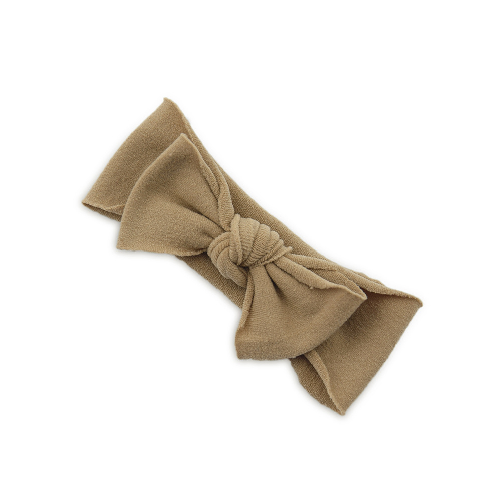Baby Hair Accessories Solid Color Knotted Headband - Image 7