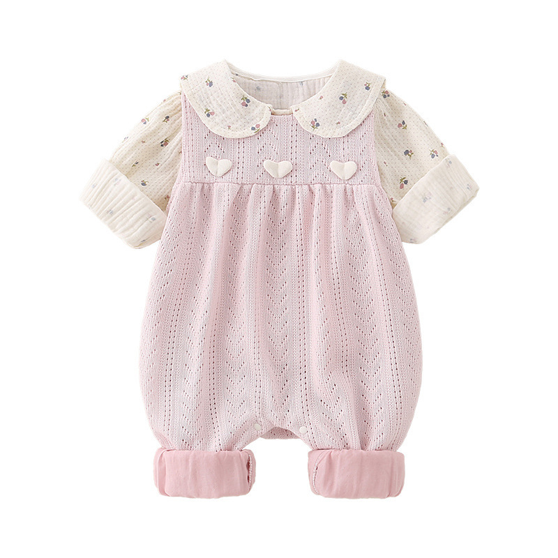 Baby Autumn Suit Baby Girl Cute Rompers Overalls Romper Children's Clothing - Image 5