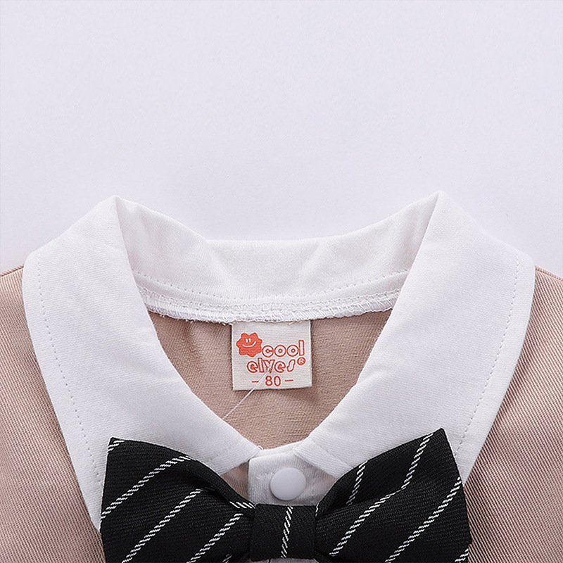 Fashion Baby Clothing Summer Short Sleeve Gentleman Jumpsuit Romper - Image 9