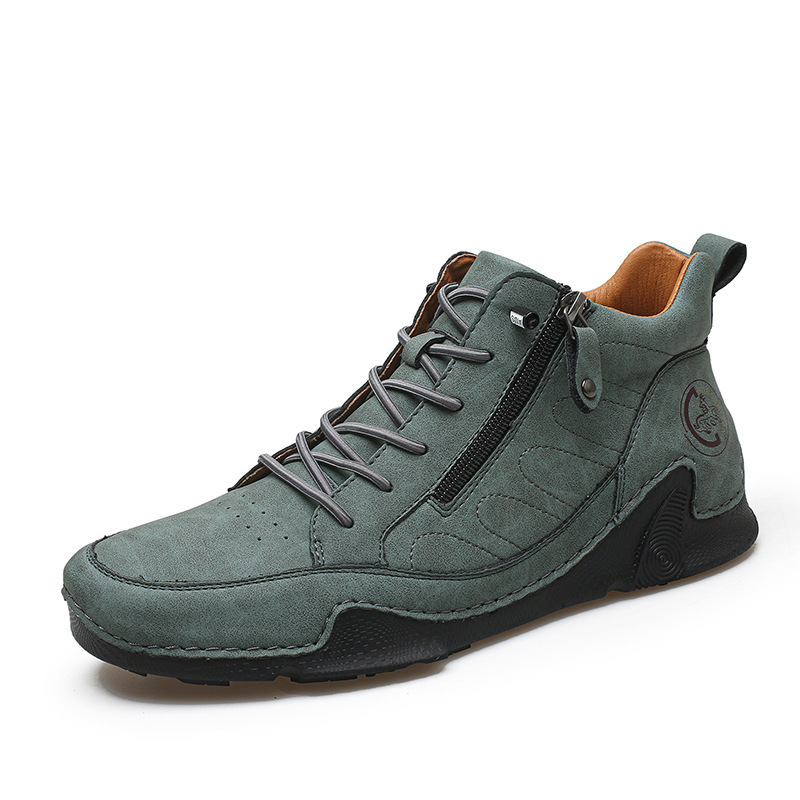 Mens Casual Leather Shoes Plus-size Athletic Shoes - Image 7