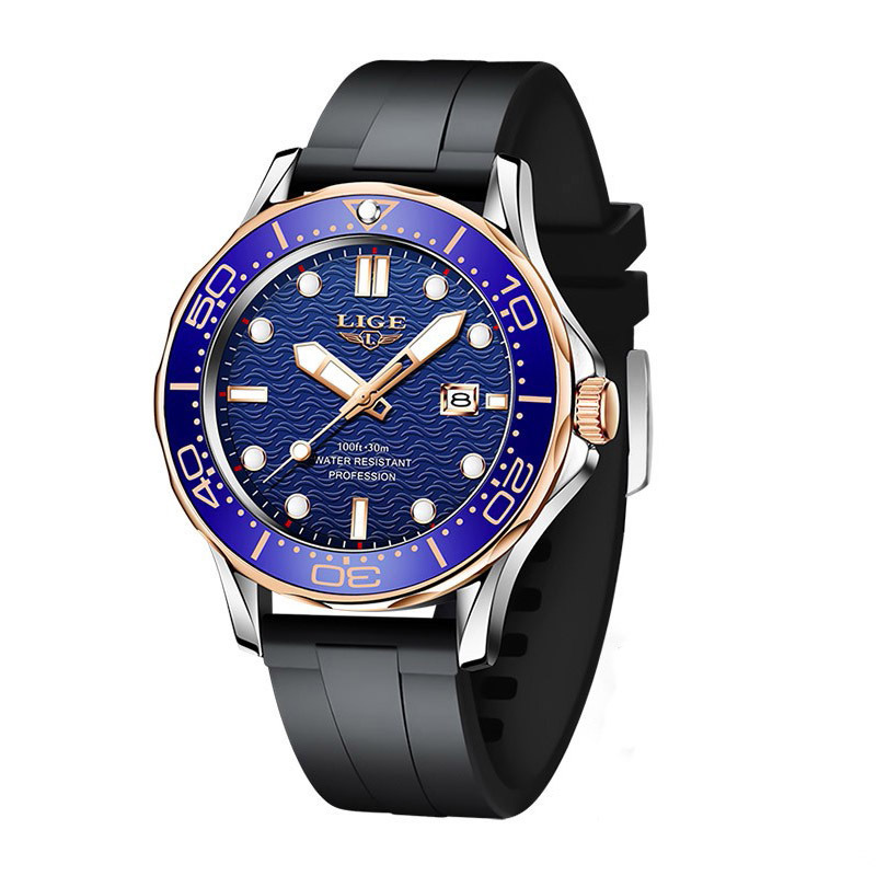 Mens Luminous Dial Waterproof Quartz Watch - Image 3