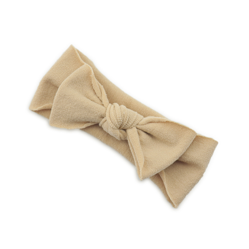 Baby Hair Accessories Solid Color Knotted Headband - Image 2