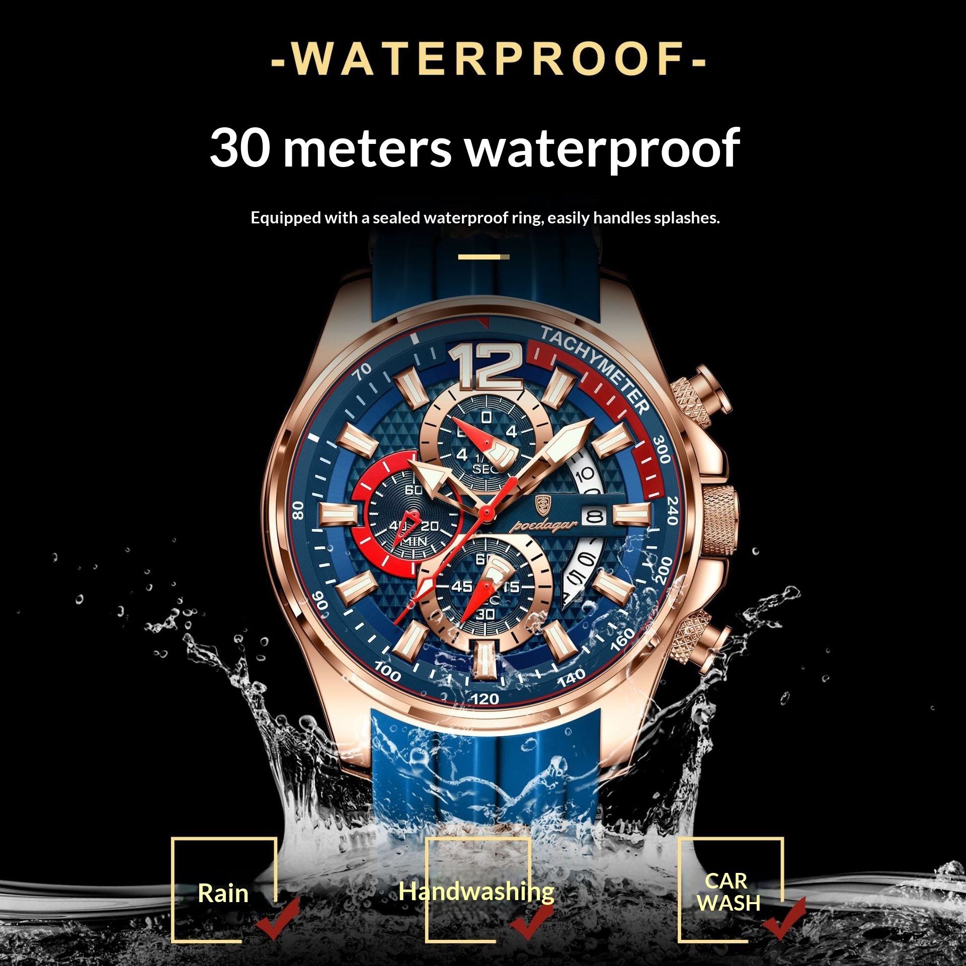 Mens Sports Watch Waterproof And Luminous - Image 2