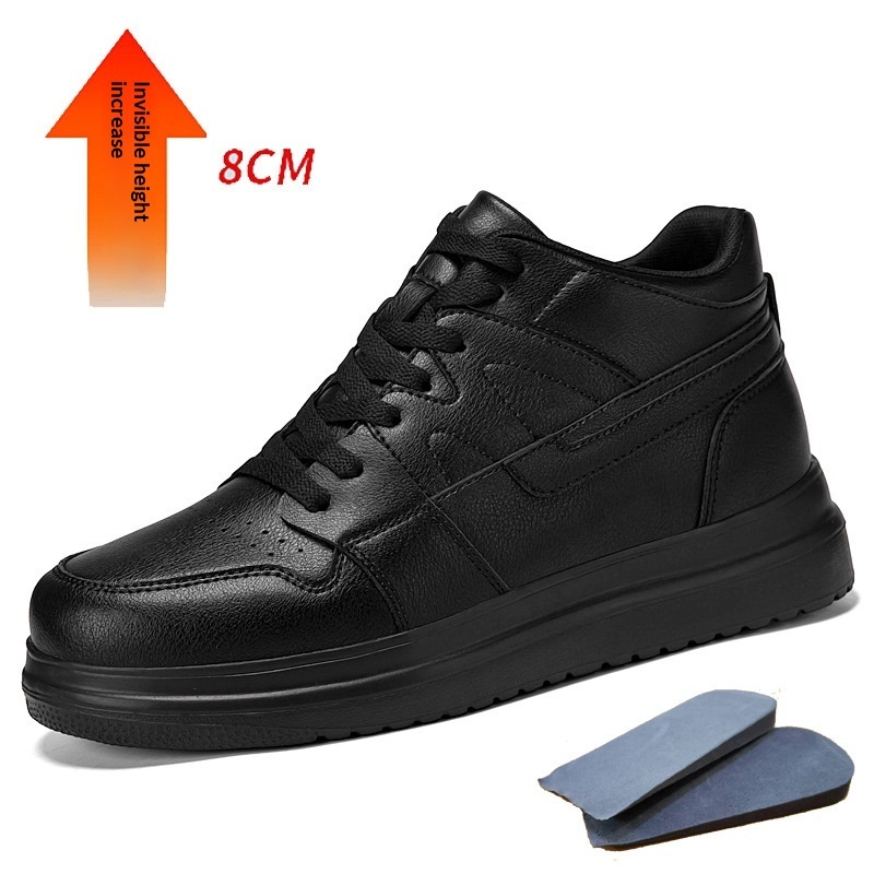 Mens New Autumn Thick-soled Hidden-heel Mens Shoes - Image 9