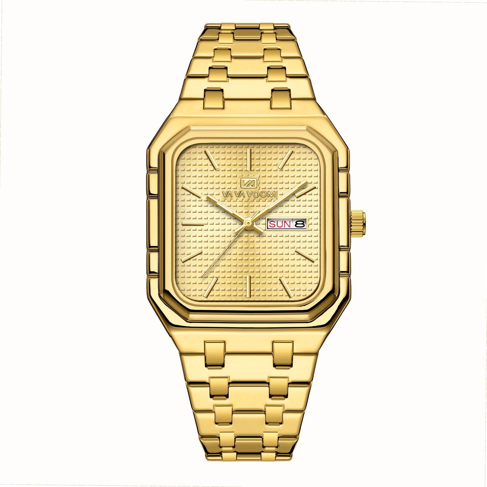 Mens Casual Stylish Luminous Square Watch - Image 7