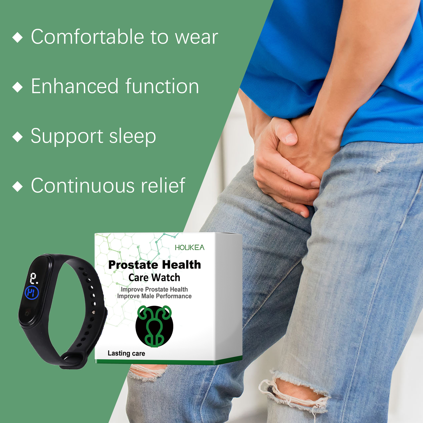 Houkea Men's Body Care Watch Enhances Daily Comfort Care Men's Body Exercise Watch - Image 3
